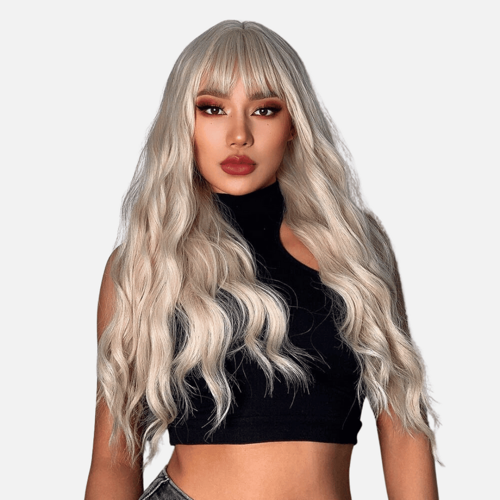 Perruque Blonde frange