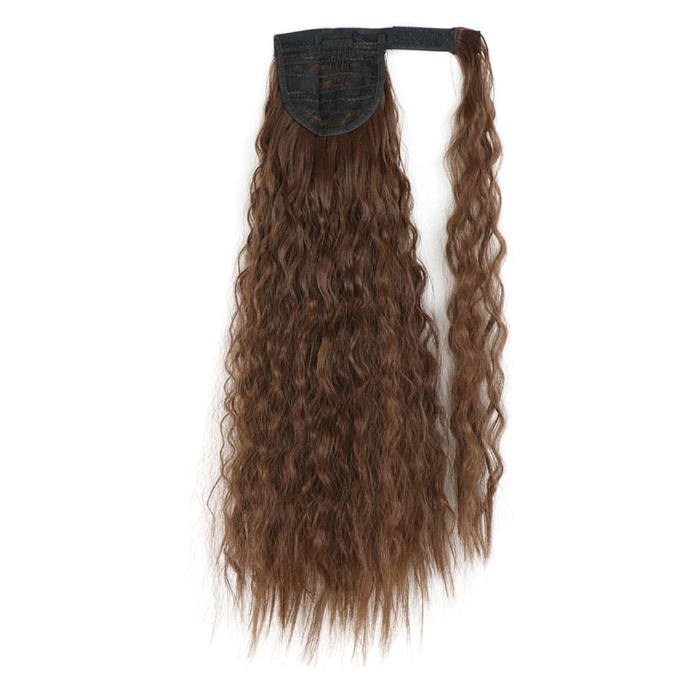 Extension de cheveux à clip queue de cheval brune