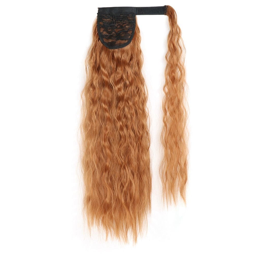 Extension de cheveux à clip queue de cheval rousse