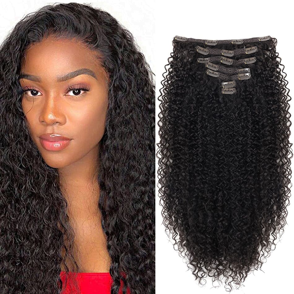 Extension de cheveux à clip afro américain femme
