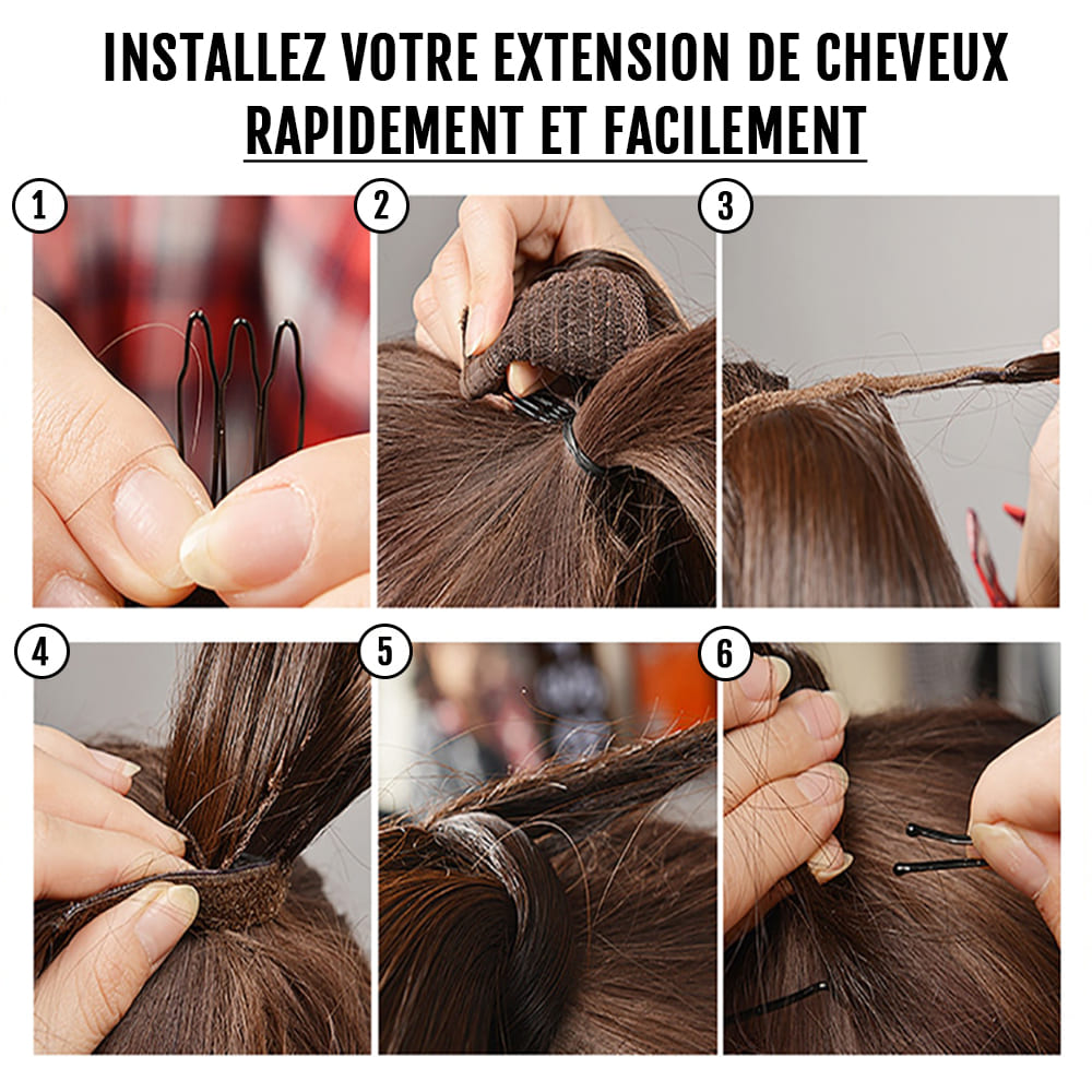 Extension de cheveux à clip mèche comment