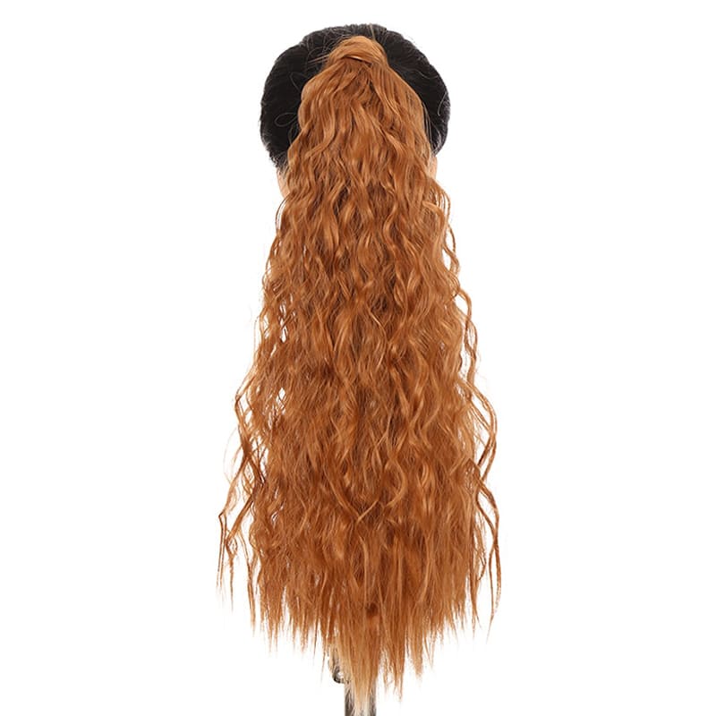 Extension de cheveux à clip rousse frisée