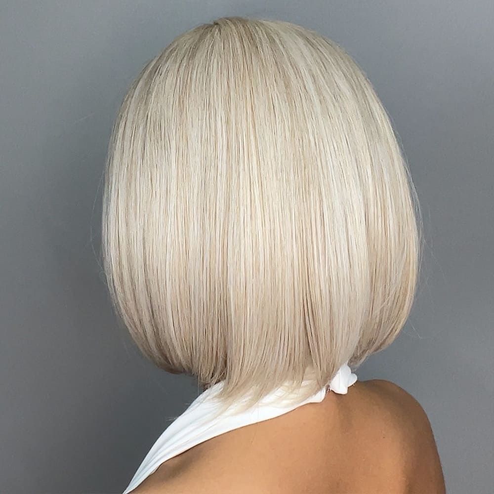 Perruque blonde polaire carré