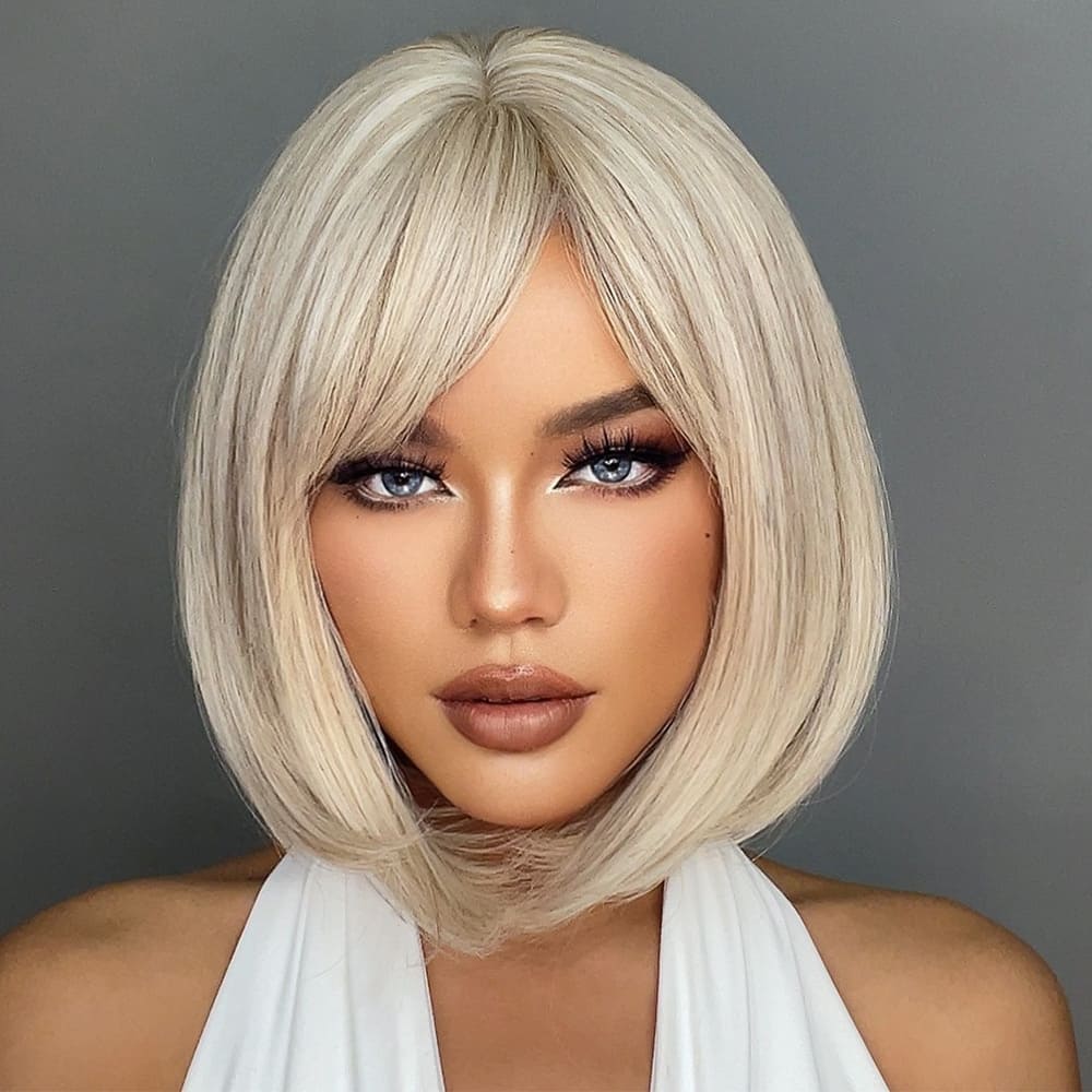 Perruque blonde polaire féminité