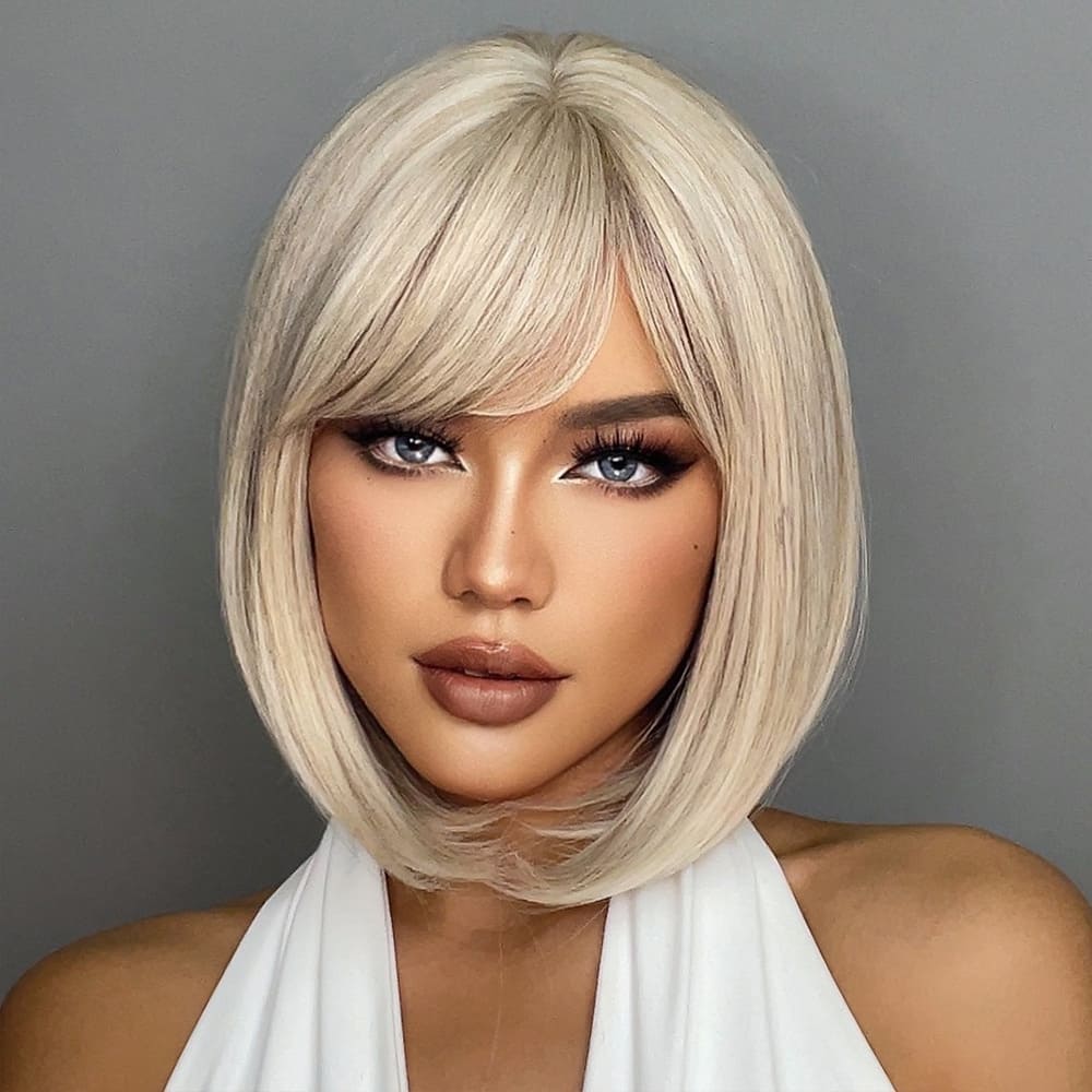 Perruque blonde polaire