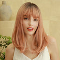 Perruque cheveux cuivrés