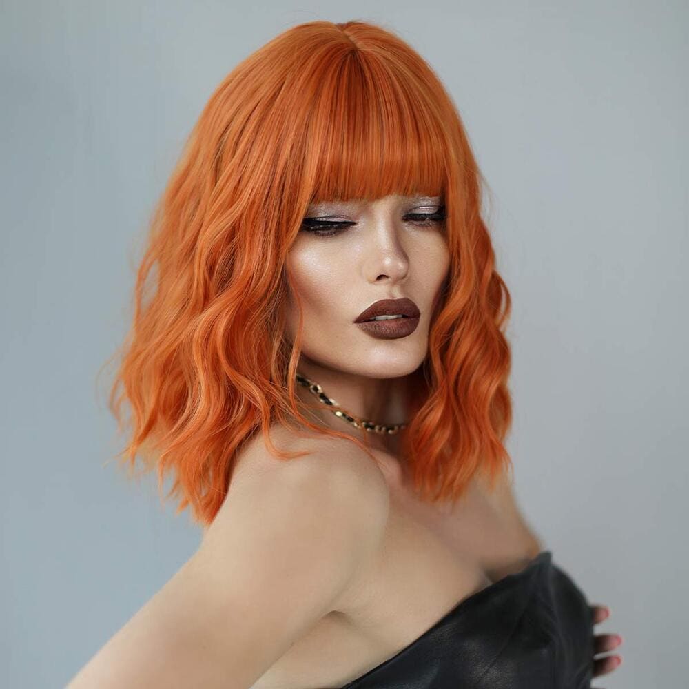 Perruque couleur orange sexy
