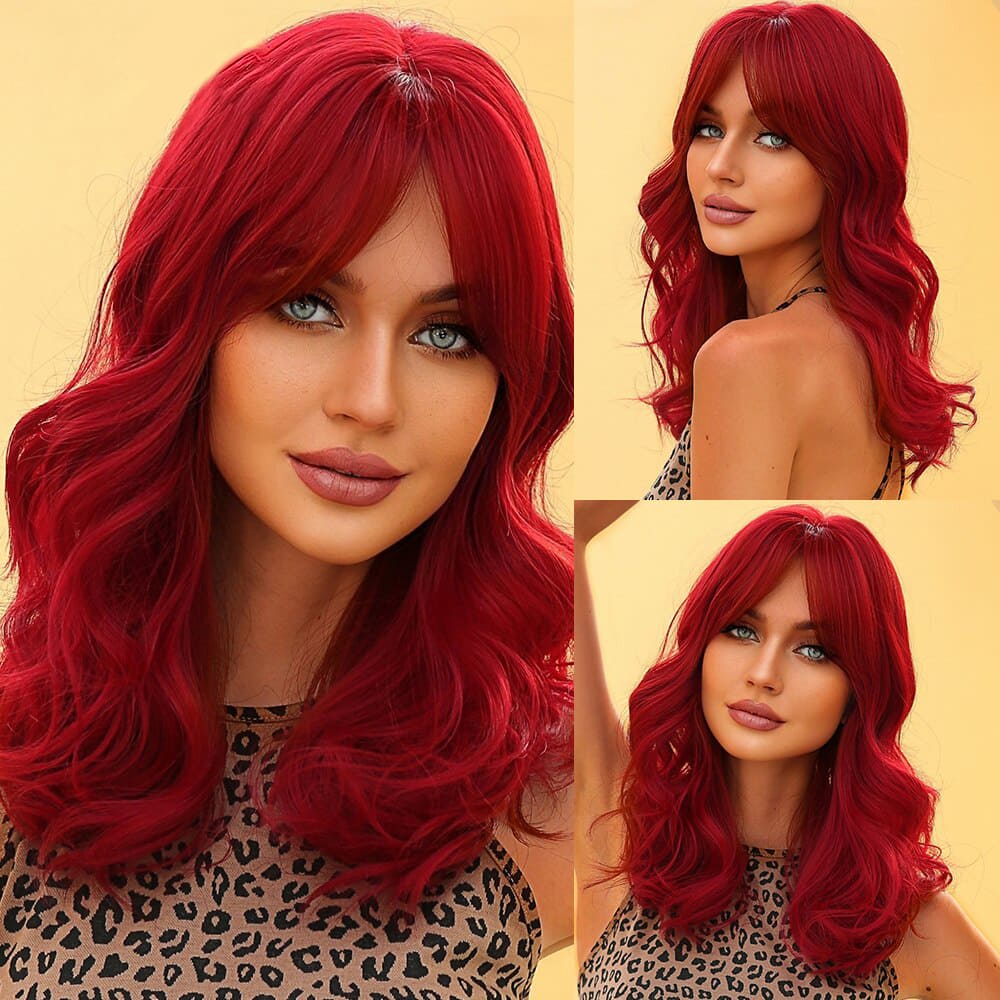 Perruque couleur rouge sensationnel