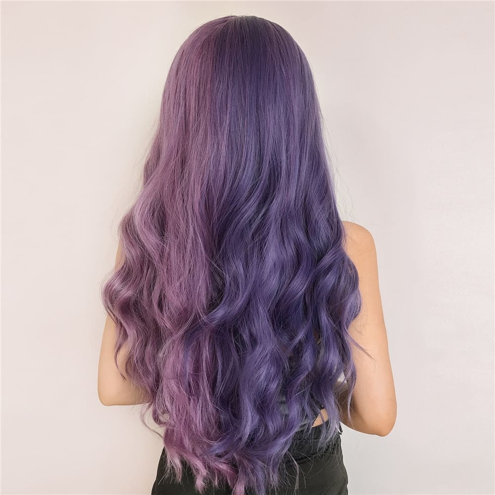 Perruque couleur violette nuque