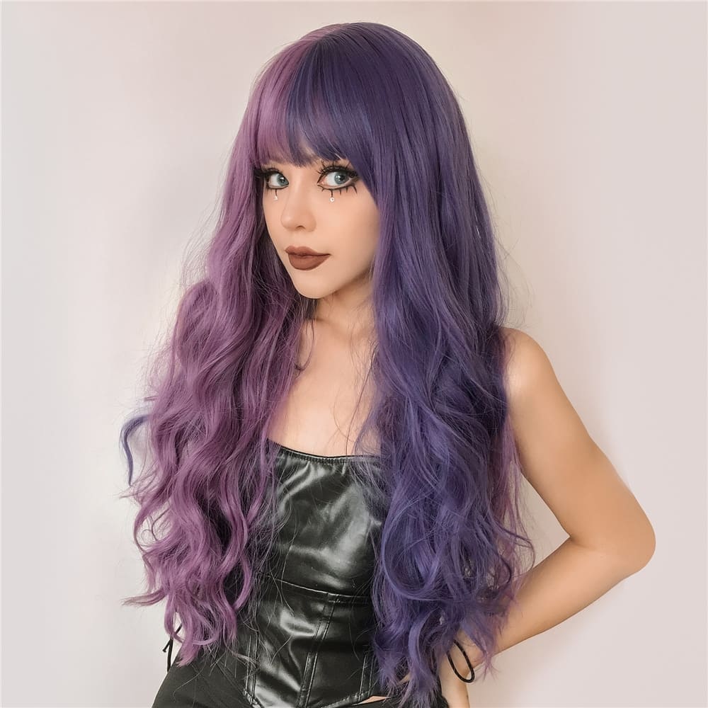 Perruque couleur violette