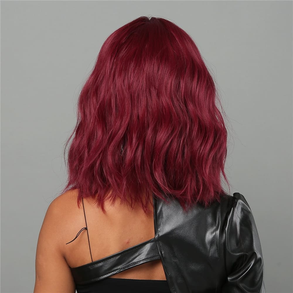 Perruque rouge courte nuque
