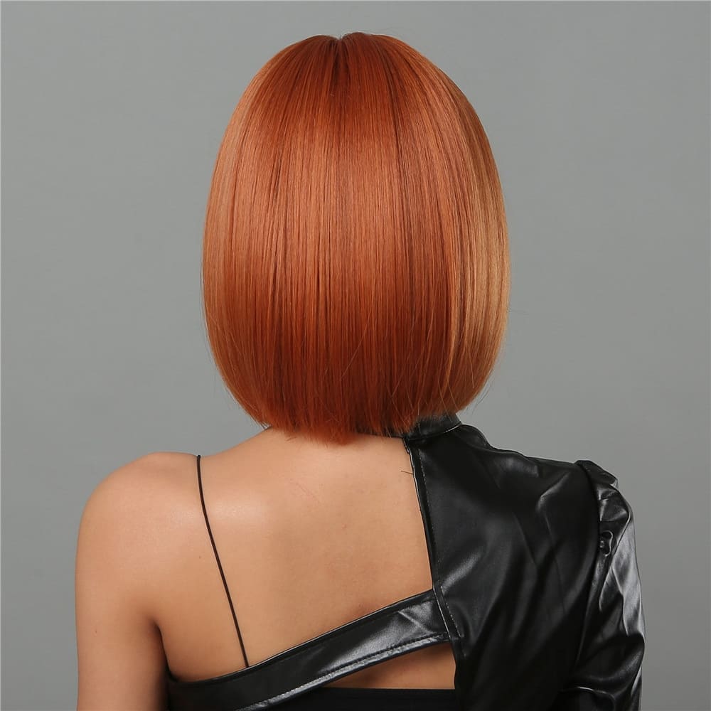 Perruque rousse carré nuque