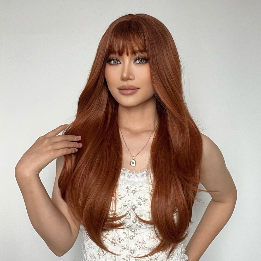 Perruque rousse femme
