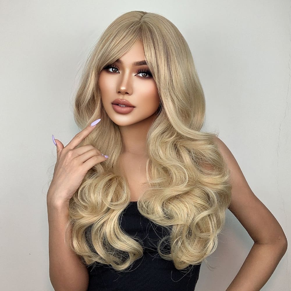 Perruque ultra naturelle blonde