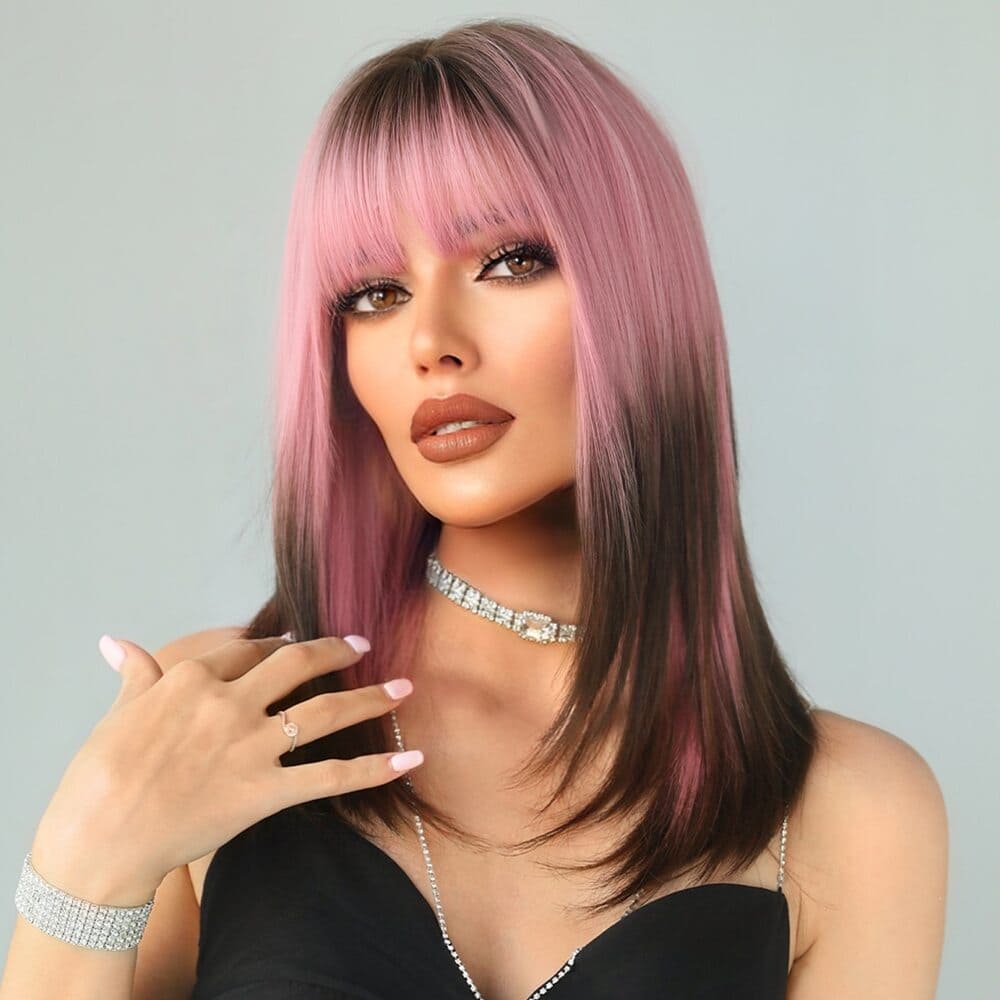 Perruque wig rose