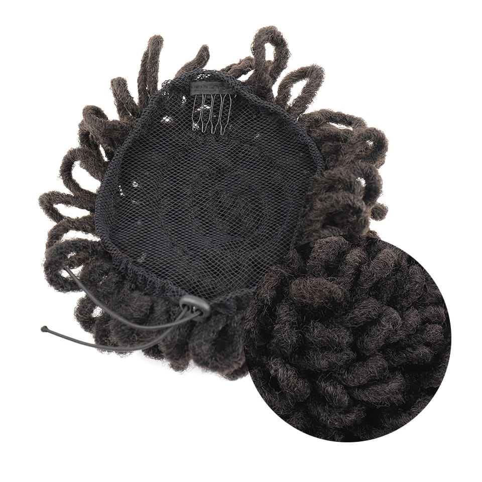 Postiche chignon afro intérieur