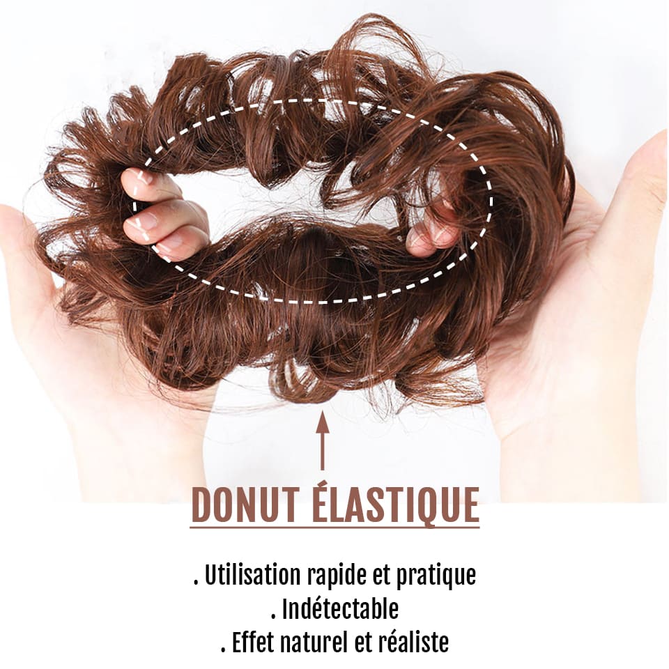 Postiche chignon bas donut