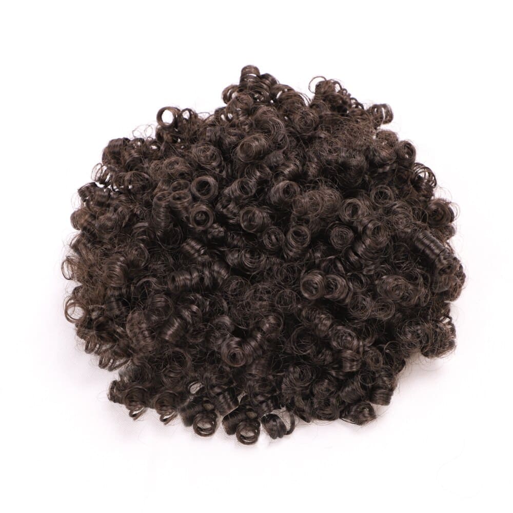 Postiche chignon cheveux afro noir