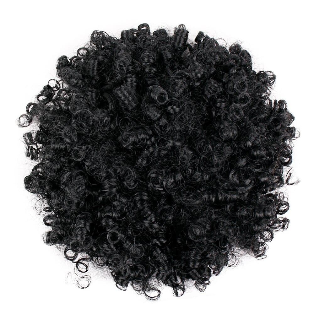 Postiche chignon cheveux afro