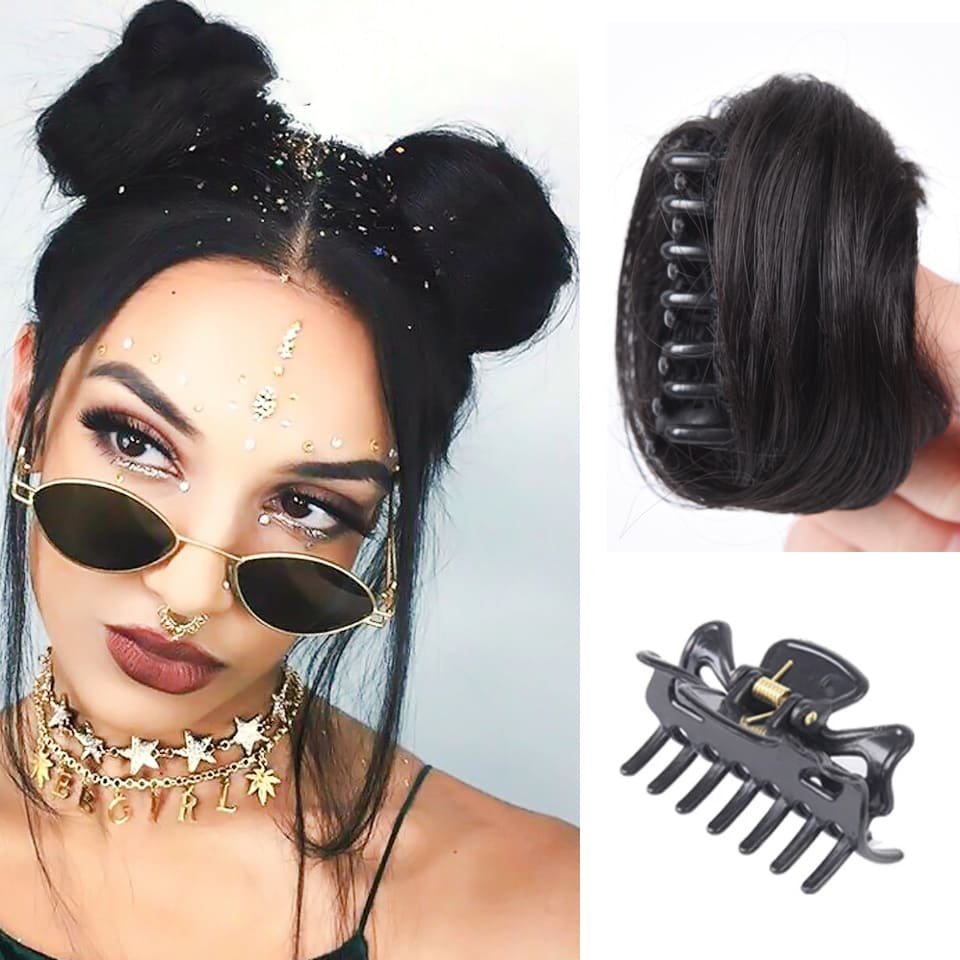 Postiche chignon lisse femme