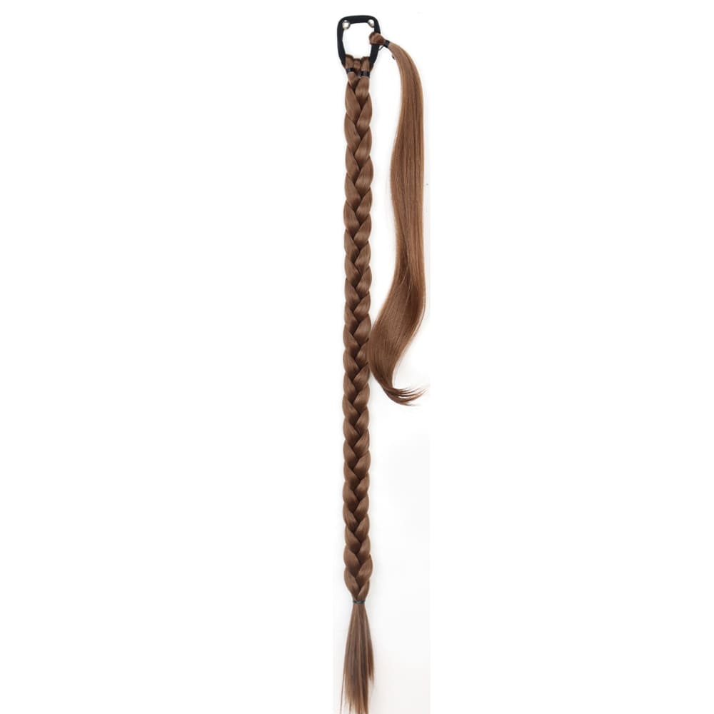 Postiche queue de cheval tresse roux